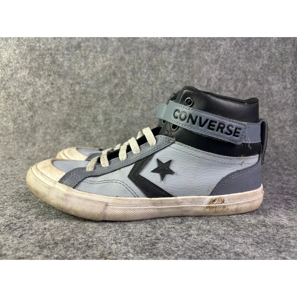 Converse Pro Blaze High‎ Top Sneakers Kids Size 5 Blue Black Leather A05708C